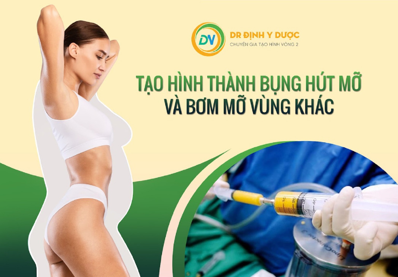 Tạo hình thành bụng hút mỡ 