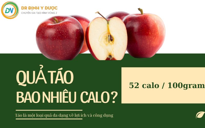 1quả táo bao nhiêu calo