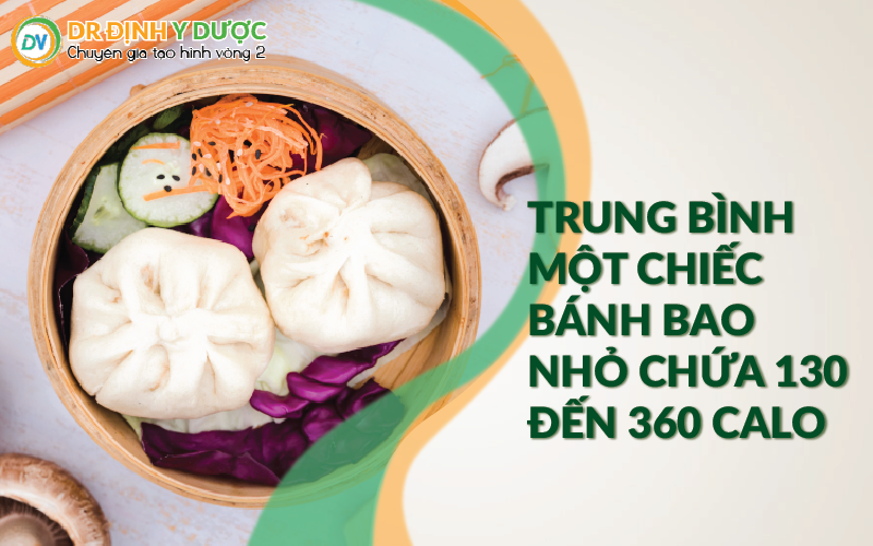 1 cái bánh bao bao nhiêu calo