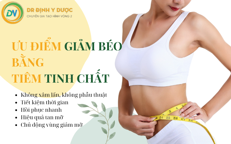 ưu điểm giảm béo bằng tiêm tinh chất