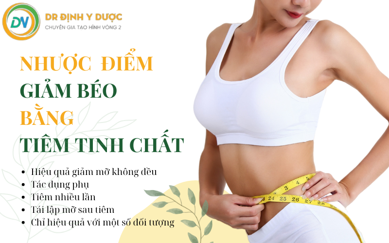 nhược điểm của tiêm tinh chất giảm béo