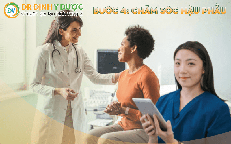 bước 4 : chăm sóc hậu phẫu thuật cấy mỡ