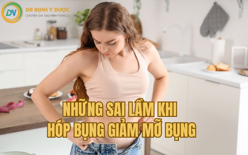 những sai lầm khi hóp bụng để giảm mỡ bụng