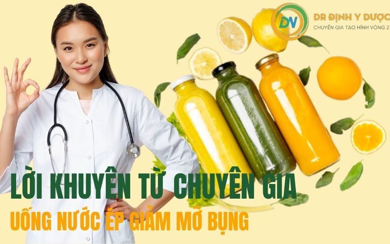 lời khuyên uống nước ép giảm mỡ bụng