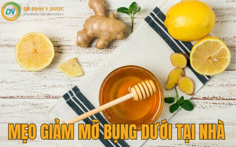 chanh và mật ong giúp giảm mỡ bụng dưới