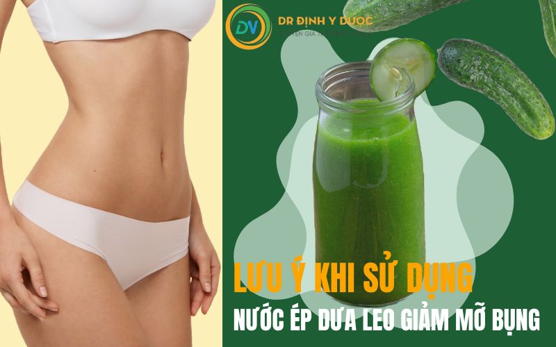 lưu ý khi sử dụng nước ép dưa leo giảm mỡ bụng