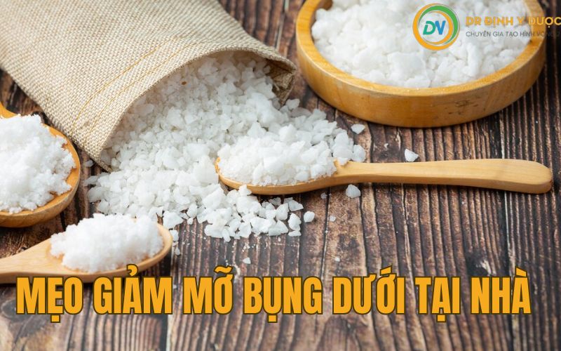 cách làm giảm mỡ bụng dưới với muối