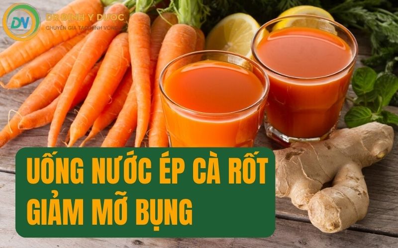 nước ép cà rốt giảm mỡ bụng