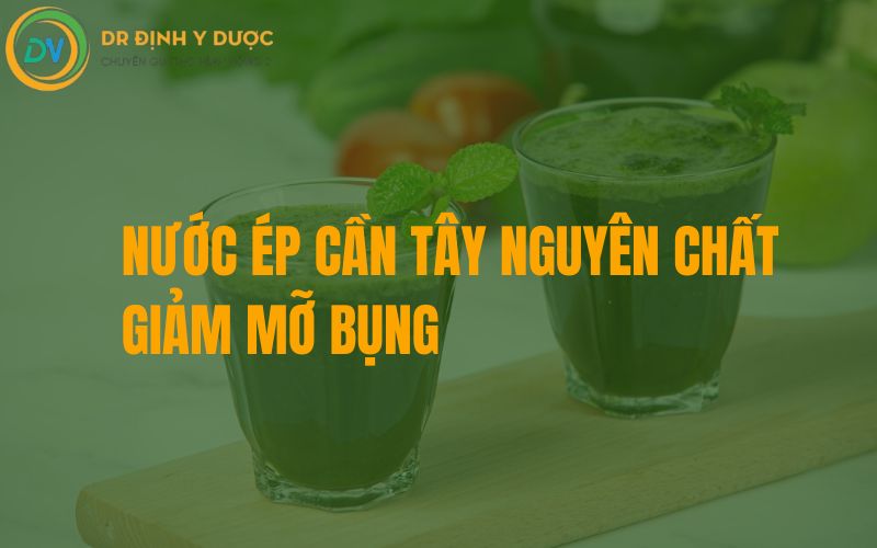 cách uống nước ép cần tây giảm cân