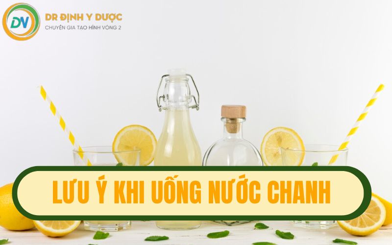 lưu ý khi uống nước chanh giảm mỡ bụng