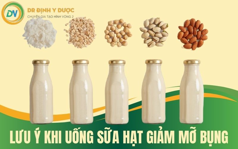 lưu ý khi uống sữa hạt giảm mỡ bụng