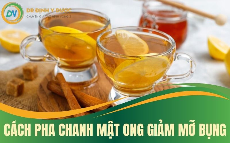 cách uống chanh mật ong giảm mỡ bụng