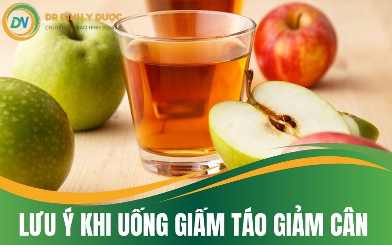 lưu ý khi uống giấm táo giảm cân