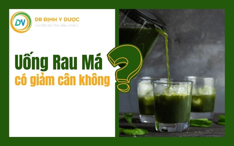 uống rau má có giảm cân không