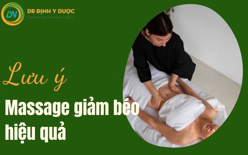 lưu ý khi massage giảm béo bụng