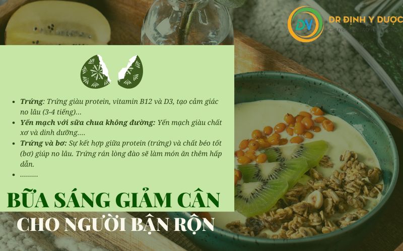 bữa sáng giảm cân cho người bận rộn