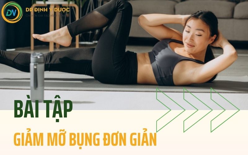 gập chéo chân bài tập giảm mỡ bụng trên giường