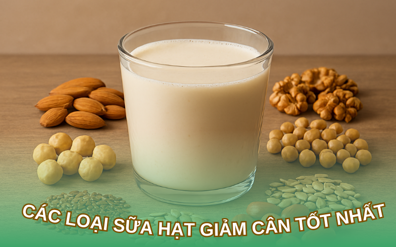 Các loại sữa hạt giảm cân tốt nhất hiện nay các loại sữa hạt giảm cân tốt nhất