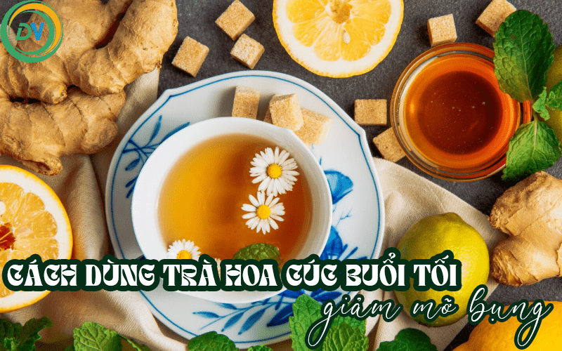 trà hoa cúc giảm mỡ ngủ ngon