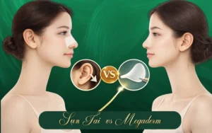 Nâng mũi nên bọc sụn tai hay sụn Megaderm