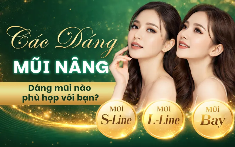 các dáng mũi nâng đẹp