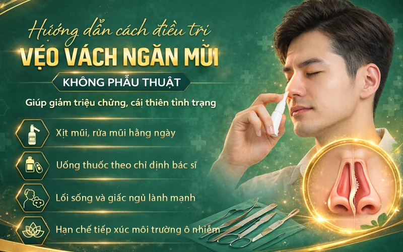 Cách chữa vẹo vách ngăn mũi không cần phẫu thuật