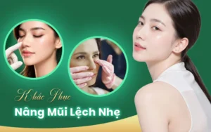 nâng mũi bị lệch nhẹ