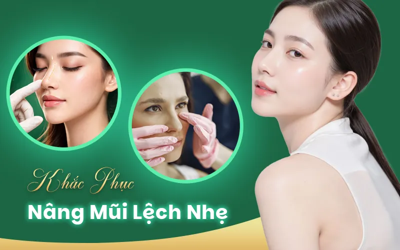 nâng mũi bị lệch nhẹ