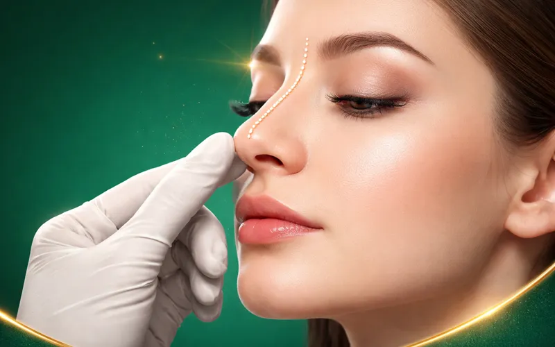Dấu hiệu nâng mũi bị lệch nhẹ