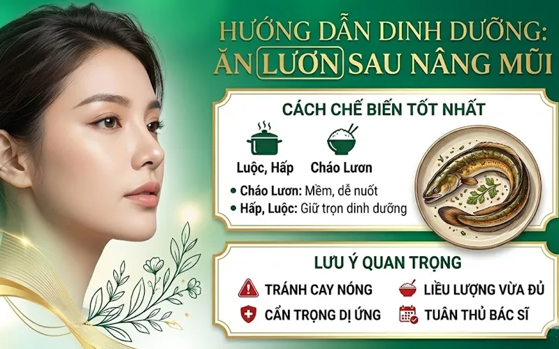 lưu ý ăn lươn sau nâng mũi