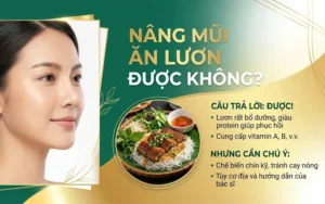 nâng mũi ăn lươn được không