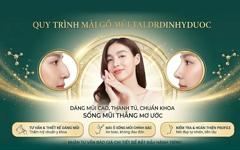 Quy trình mài gồ mũi tại Drdinhyduoc