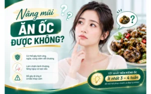 nâng mũi ăn ốc được không