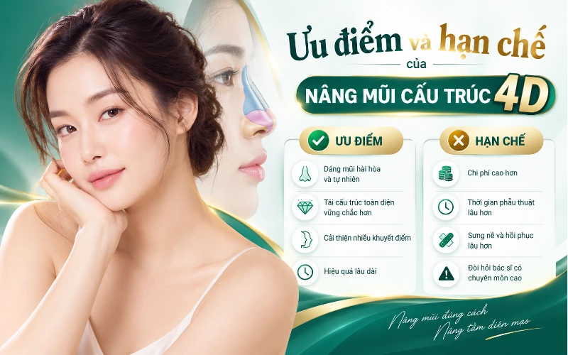ưu nhược điểm nâng mũi cấu trúc 4D